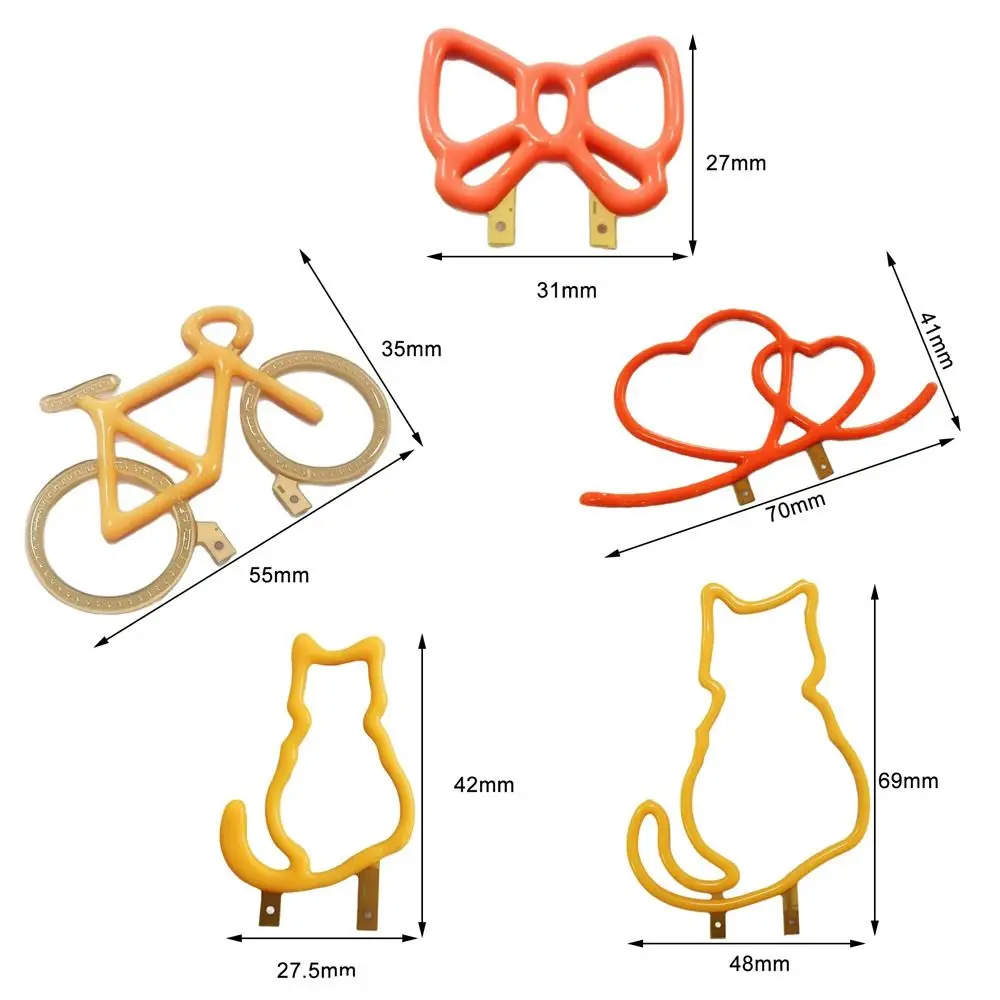 Cartoon Shape 3V LED COB Lamp Piece Decorative Color LED Chips Color Atmosphere Light Creative Light Source