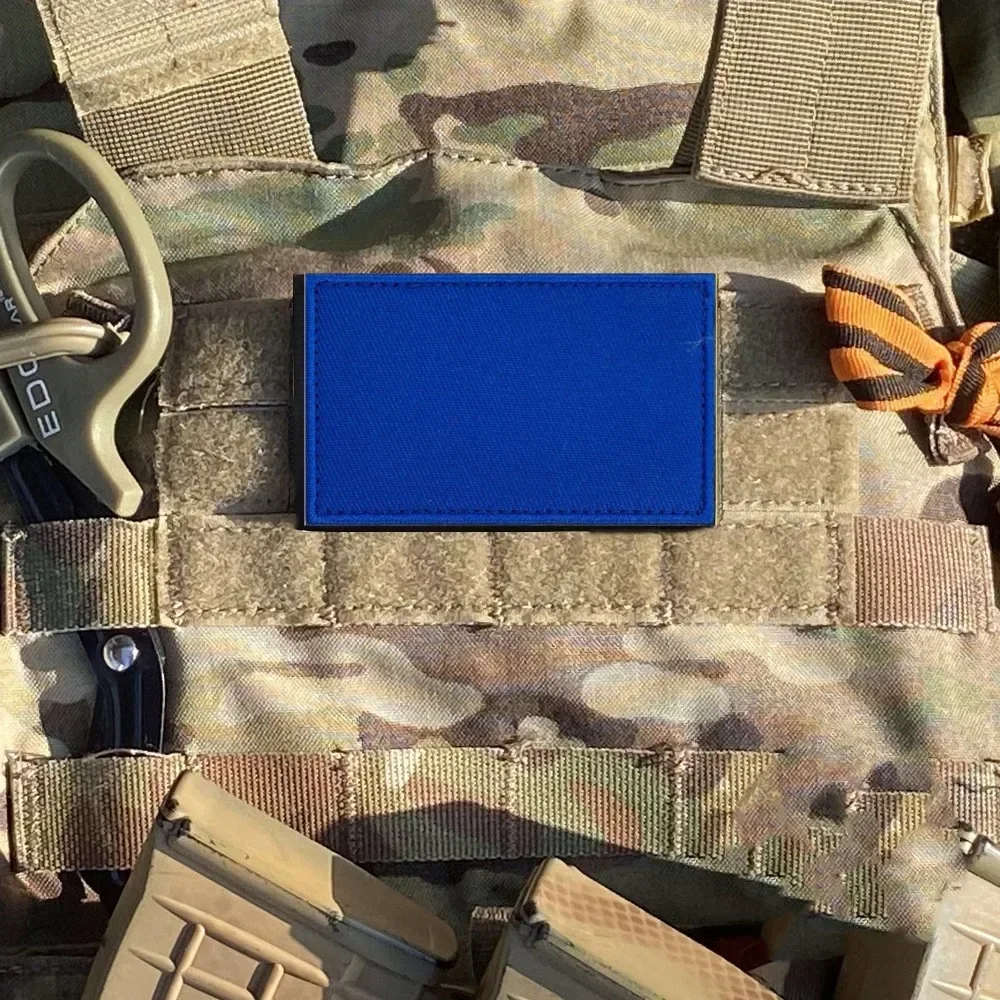 10 Color Blank Reflective Patches on Clothes Hook&Loop Tactical Patch accessory Military Morale Badge Backpack Klett Stickers