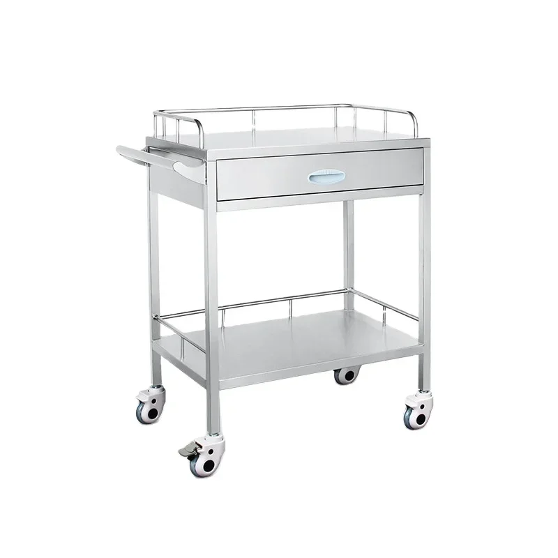 BR-M63 Medical Stainless Steel Crash Cart Drug Surgical Stainless Steel Medicine Trolley