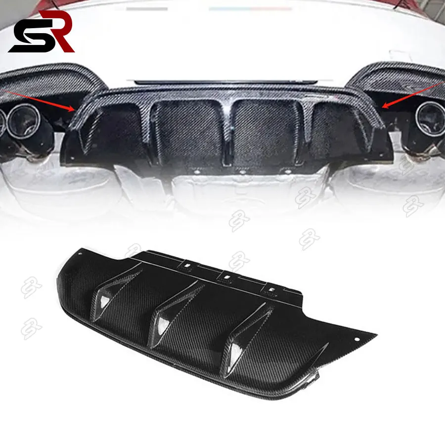 

For BMW 6 Series F12 F13 M6 F06 M6 Carbon Fiber Car Rear Bumper Diffuser Lip Guard Spoiler Tuning Accessories Car Accessories