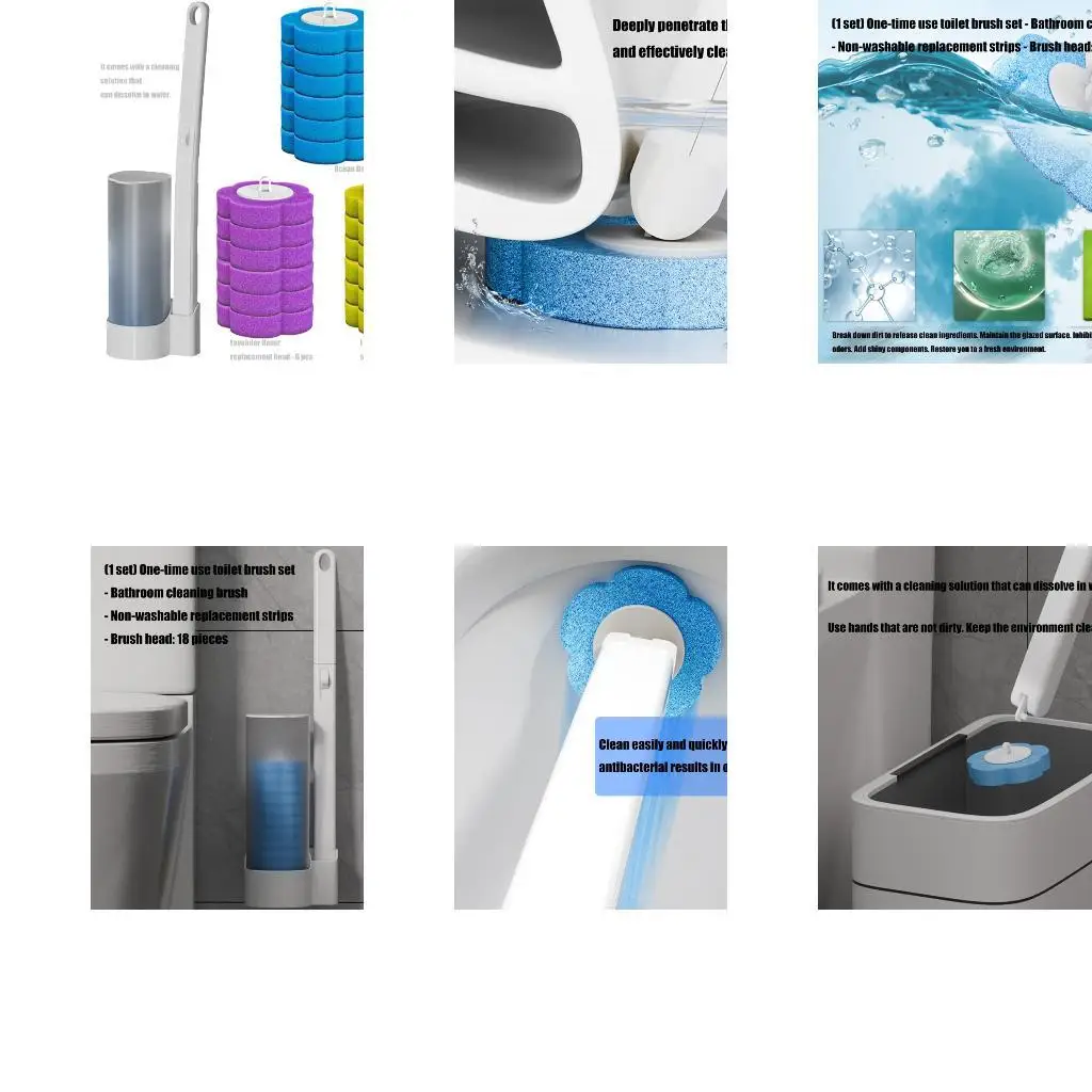 

652F Глубокая очистка 18 одноразовая щетковая головная вода активированная аромат