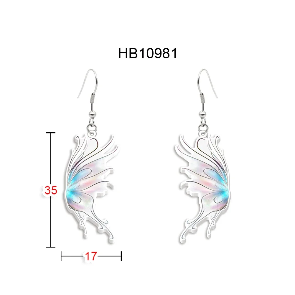 

Acrylic Cartoon Gorgeous Butterfly Earrings Cute Long Dangle Drop Trendy Animal Jewelry For Women Girls Charms Gift