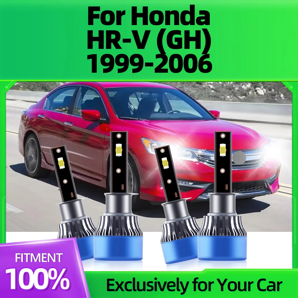 

2/4Pcs Led Lights High Quality 80W 3570 CSP Headlight Bulb 6000K For Honda HR-V (GH) 1999 2000 2001 2002 2003 2004 2005 2006