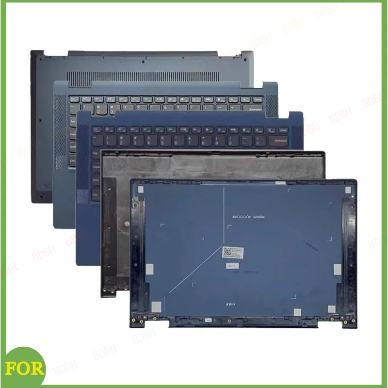 

Запасная крышка для Ideapad Flex 5-14IIL05 14ARE05 14ITL05 14ALC05: задняя крышка экрана, передняя рамка, нижняя крышка (пальмрест)