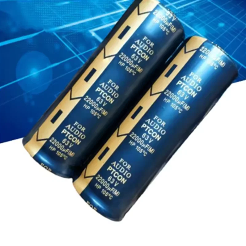 

1 шт. 63В 22000мкФ новый высококачественный аудиоэлектролитический конденсатор для усилителя 35X100 2 вывода