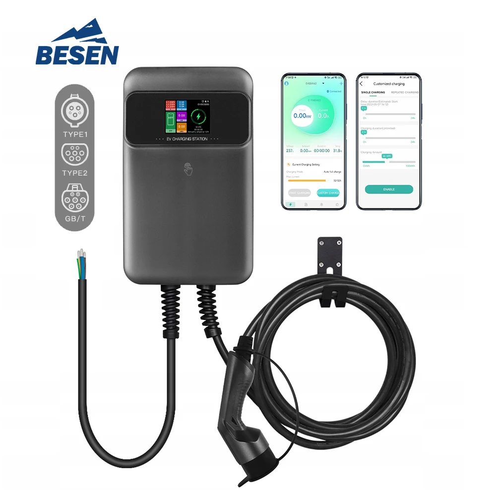 WiFi-Enabled EV Charger 22KW 32A Remote Control And Firmware Updates Via Mobile App