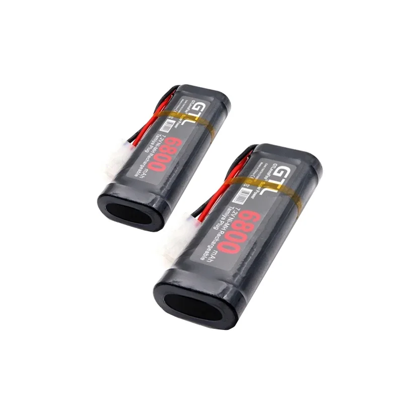 POLENGHI 7.2V 6800mAh nickel hydrogen replacement RC battery with Tamiya discharge connector, suitable for RC toy racing boats