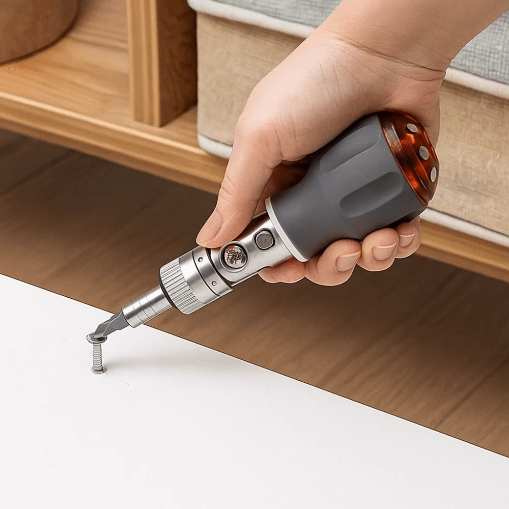 180 Degree Rotating Multi-Angle Screwdriver Adjustable Precision Tools Ratchet Screwdriver Set 8-in-1 Screwdriver Portable Tool