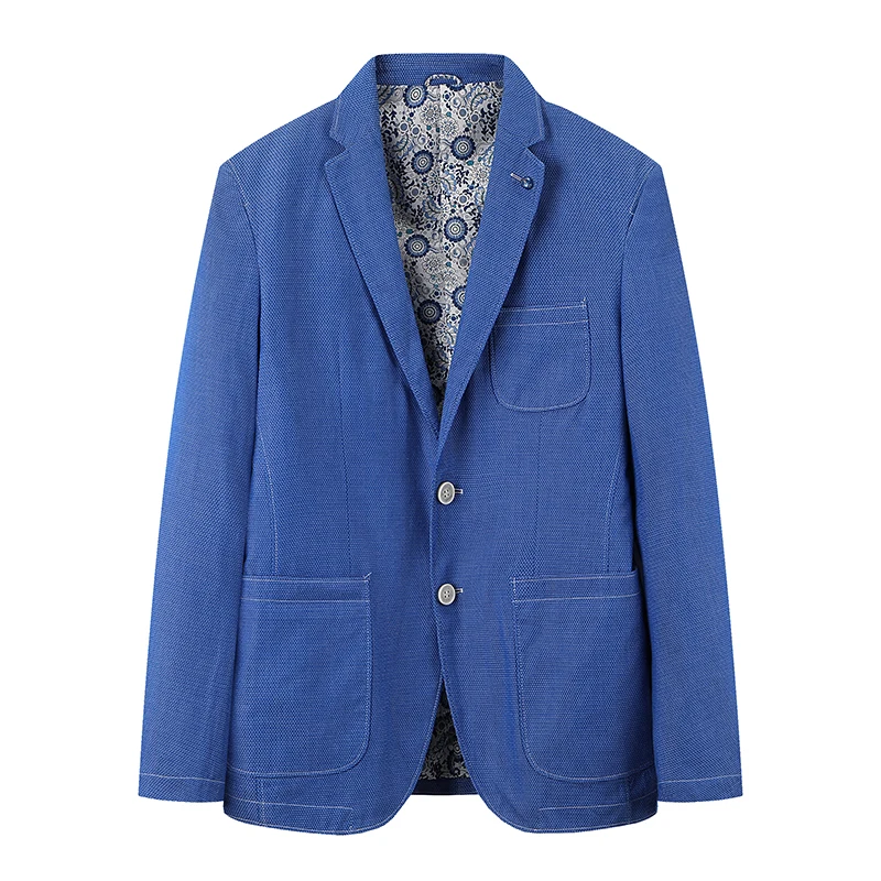 

Весна 2023: Мужской повседневный хлопковый комфортный универсальный пиджак свободного кроя с длинным рукавом для молодежи.