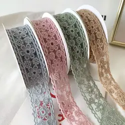 1 size flower colored embroidery ribbon DIY headwear hair clip accessories clothing accessories lace