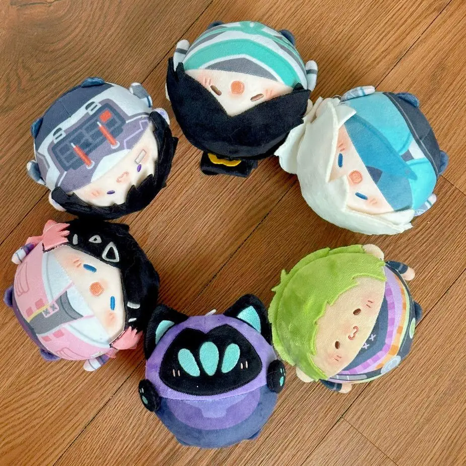 

10cm VALORANT Sage Omen Jett Kawaii Anime Cosplay Cotton Doll Starfish Body Cartoon Mini Dango Soft Plush Doll Gift