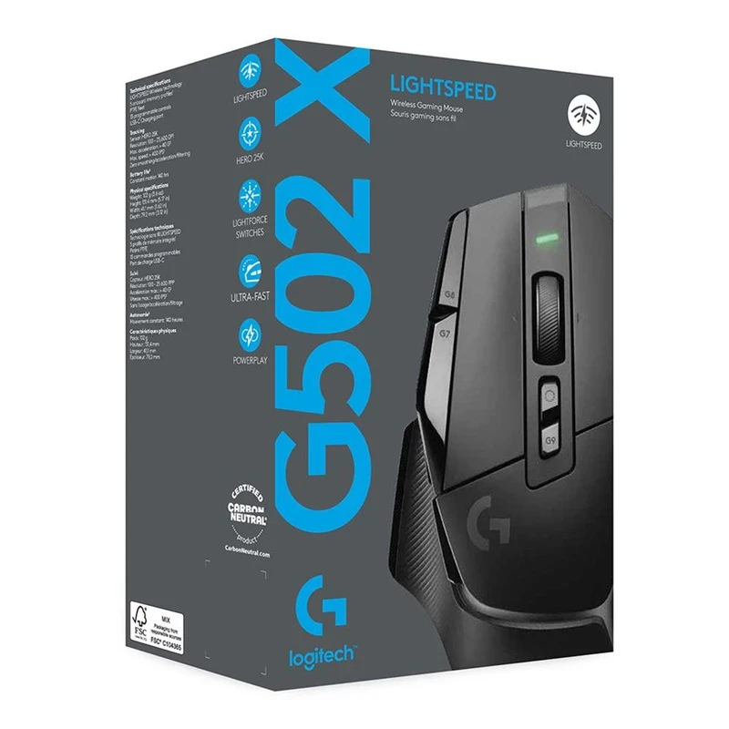 ロジクール G502 X ワイヤレスゲーミングマウス G502X LIGHTSPEED 25K