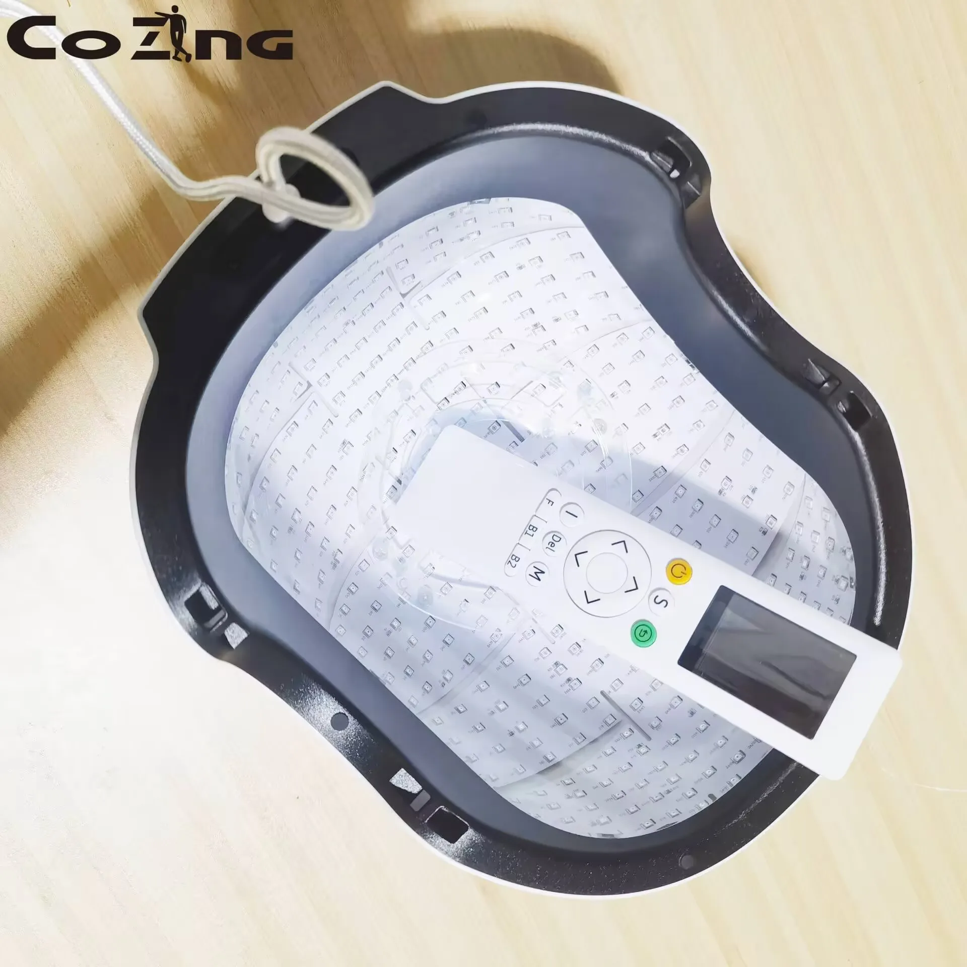 COZING LLLT Hair Loss Treatment Machine with Remote Controller 210 Laser Diodes 90LED Red Light Cap Hair Growth Helmet