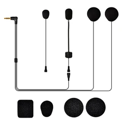 Fodsports earphone headphone with hard and soft mic suit for FX4 V6S motorcycle helmet bluetooth intercom headset