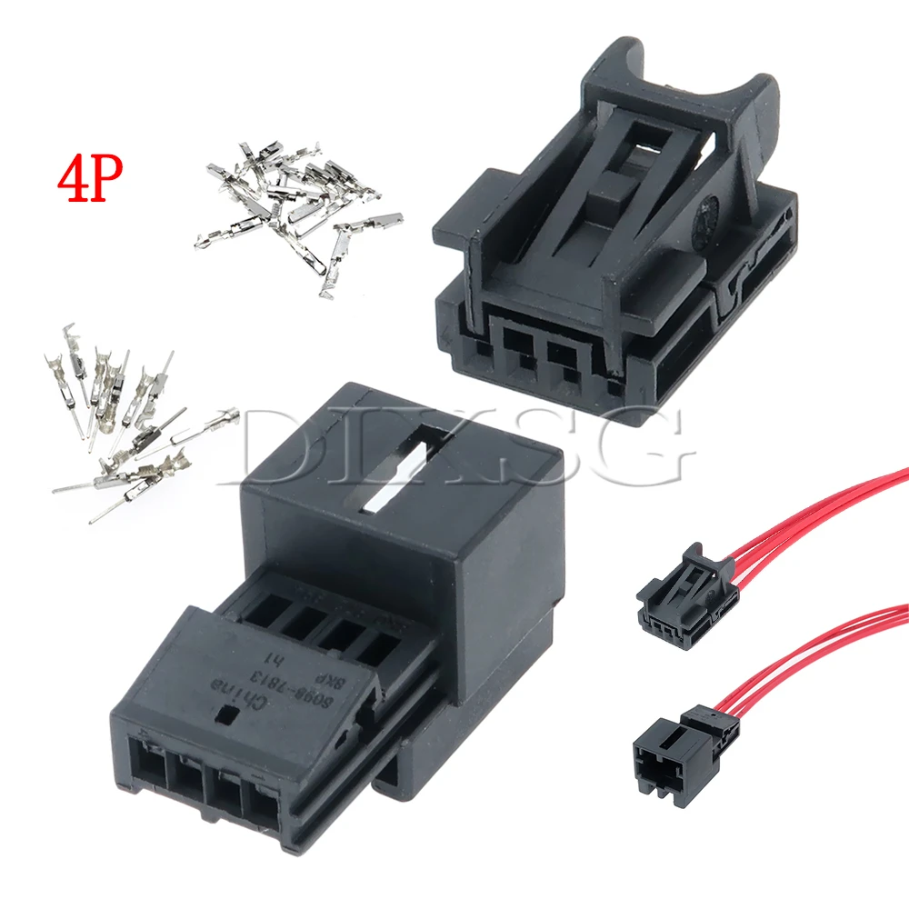 1 Set 4 Pin 8K0973754 1-1670989-1 1670988-1 Car Ambience Light Tail Light Wire Plug for VW Audi Door Regulator Switch