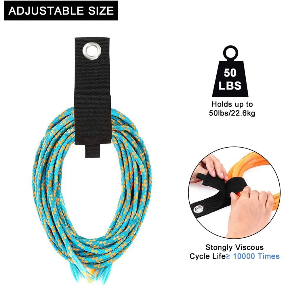 PORK-Extension Cord Holder Organizer,Garage Storage,Heavy Duty Cables Straps For Cords/Hoses/Rope/Boat And Home Tool Storage