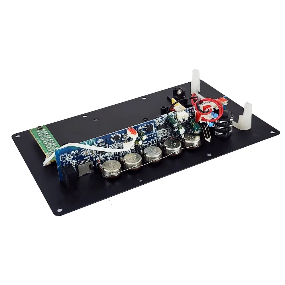 7.4v 디지털 블루투스 증폭기 보드 마이크 입력 U 디스크 녹음 증폭기 6-10 인치 스피커 용 30w