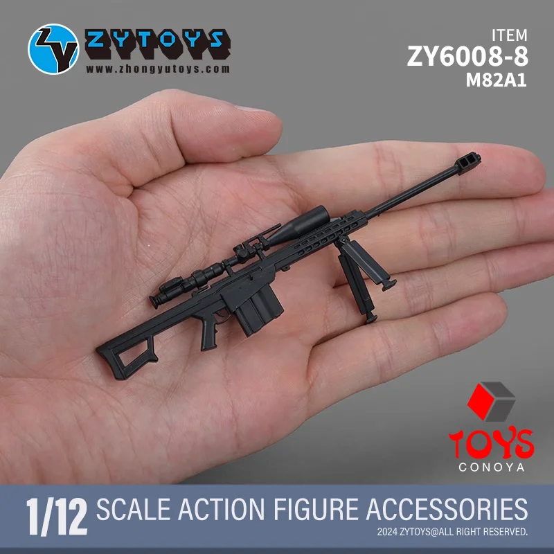 In Stock ZYTOYS ZY6008 1/12 Weapon Set M1928 98K Sniper Rifle Bren MK43 AK74M MK13 M200 Model for 6'' Soldier Action Figure Body