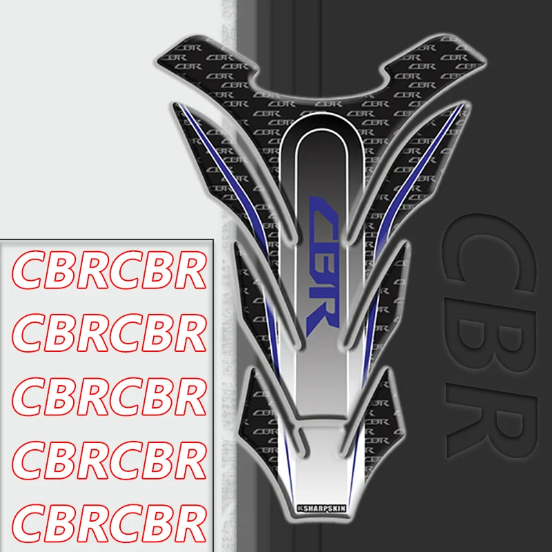 

Newlest Fuel Tank Stickers For CBR1000RR CBR 1000RR Motorcycle Fishbone 3D Gel Oil Gas Tankpad Protector Decals cbr1000rr