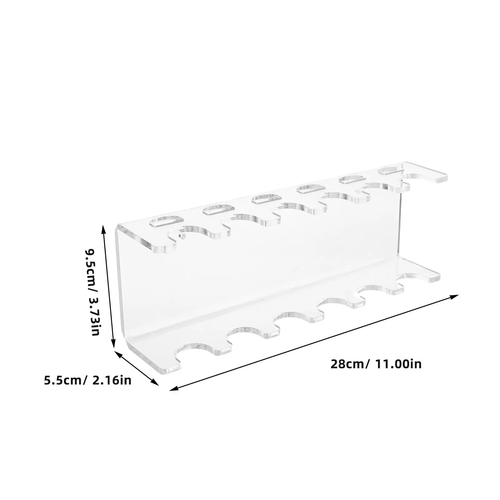 Laboratory Pipettes Holder 6 Slots Transparent Pipette Rack Stable Workbench Display Stand for Experiment Scientific Tube Rack
