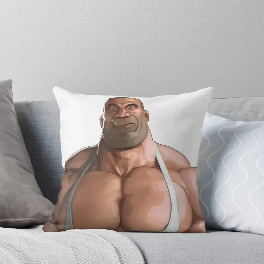 

buff tf2 solider Throw Pillow Decorative Sofa Cushions Marble Cushion Cover Sofa Cushion Cover pillow