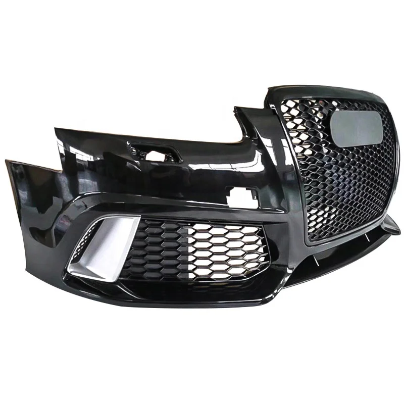 RS6 BodiKits For A6 C6 C5 RS6 style Front Bumper With grill All Accessory 2005 2006 2007 2008 2009 2010 2011