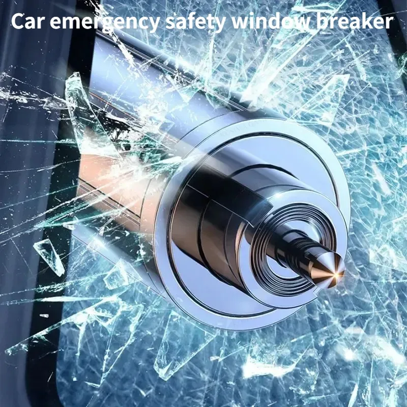 Portable Car Safety Hammer - Auto Emergency Glass Window Breaker And Seat Belt Cutter - Steel Construction Life-Saving Escape To