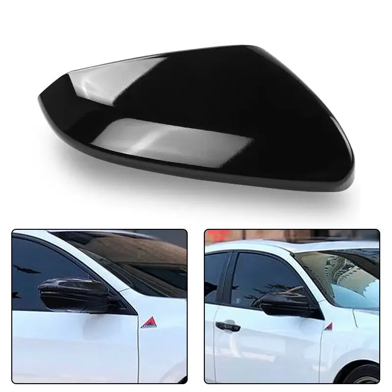 

Для Honda 10-го поколения Civic 2016-2021 2 шт. черная внешняя боковая крышка зеркала заднего вида, крышка корпуса, отделка автомобиля, автозапчасти