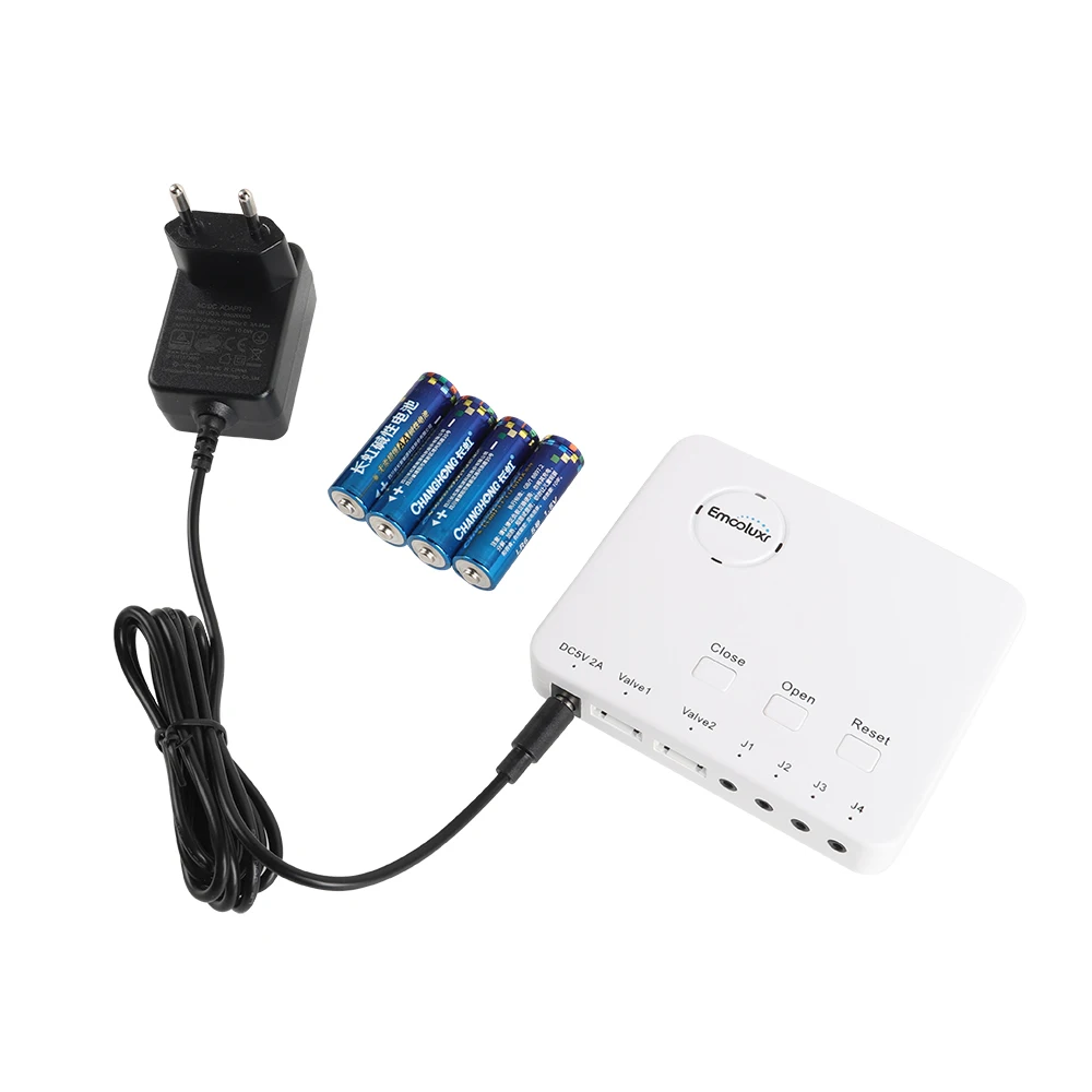 Water Leak Detector Battery and Plug Operated with Durable ABS Housing, Self-check Function for Water Leak Protection System