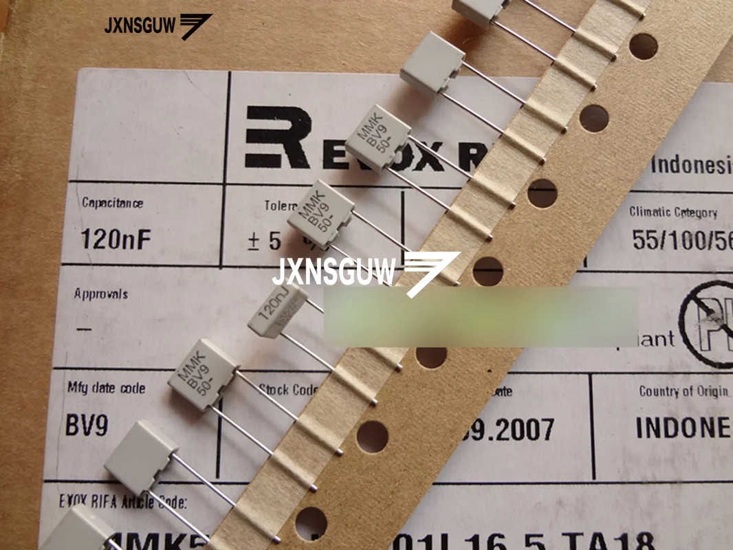 10PCS NEW Original EVOX RIFA MMK5 0.12UF 50V P5MM 124/50V Film capacitor MMK 0.12UF 50V 120N 124