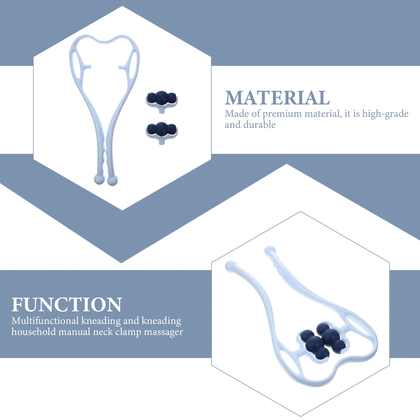 

Ручной роликовый массажер для шеи, шейного позвонка, ручной инструмент для облегчения триггерной точки, портативный расслабляющий мышцы, домашний офис