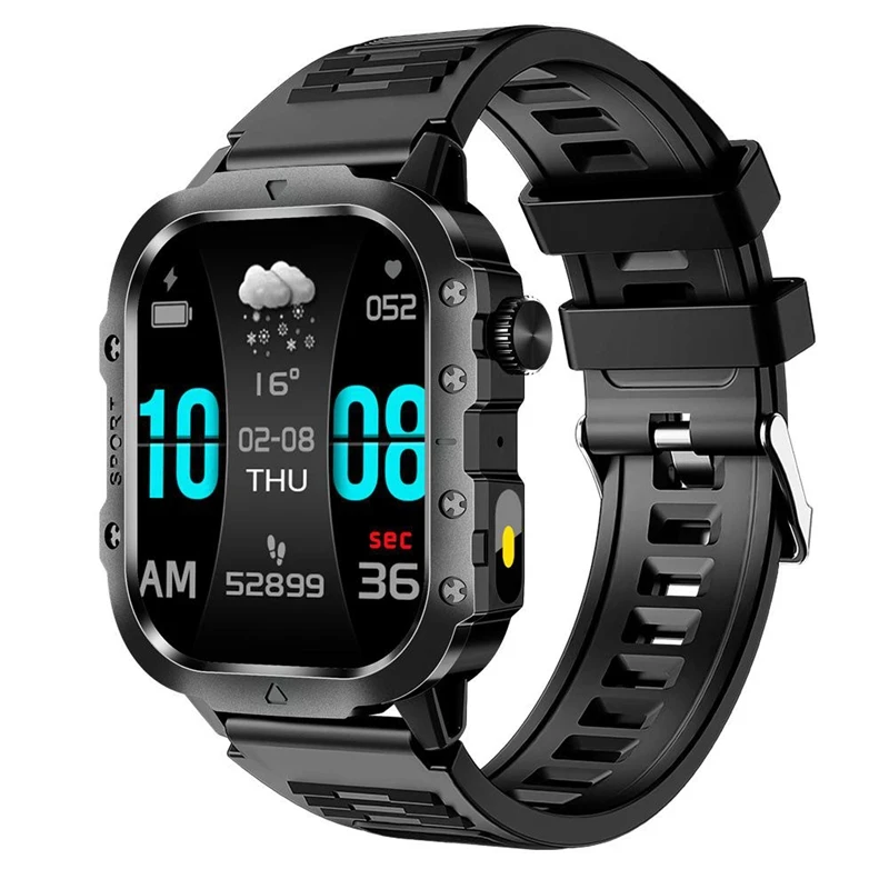 Electronic Smart Watch BT Call Heart Rate Monitor Smartwatch Fitness Tracker Waterproof Sport Watches for Man Woman Android 2026