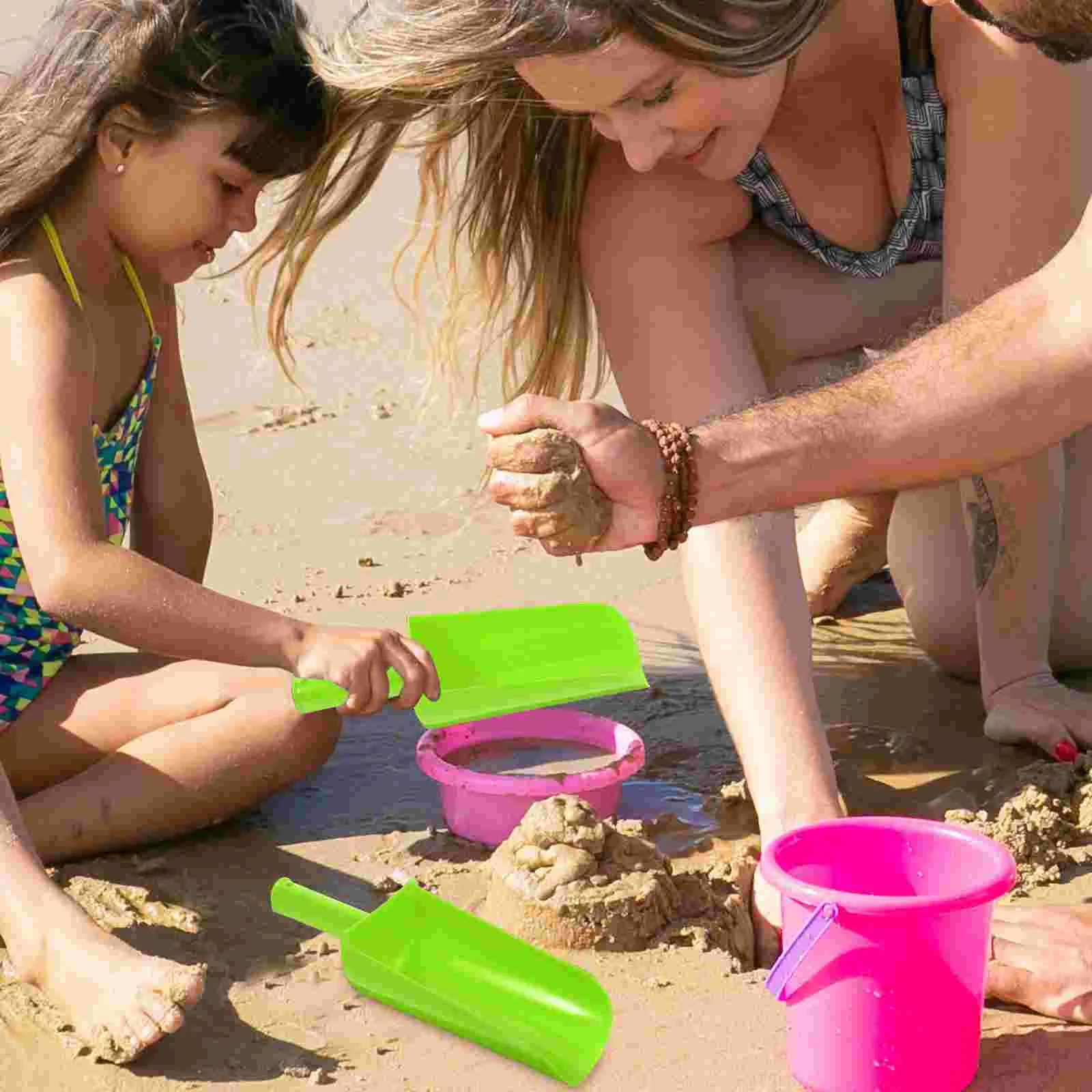 Pale da sabbia per vanga da spiaggia per bambini per attrezzi Giocattoli da esterno rossi per bambini