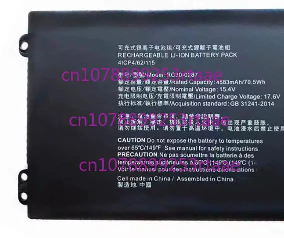 

RC30-0287 Laptop Battery For Razer Blade Pro 17 2019 2020,RZ09-03295,RZ09-03147,RZ09-0287,RZ09-0314,RZ09-0368,RZ09-0406