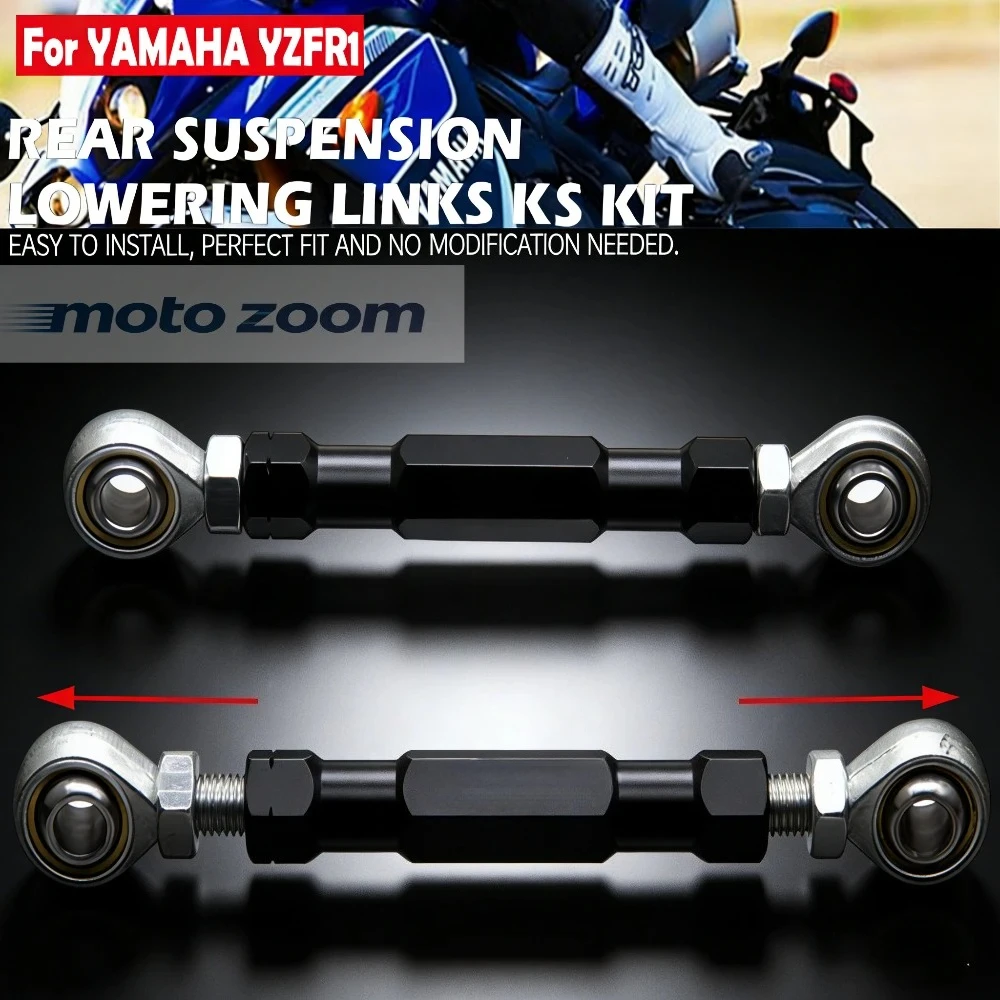 

For YAMAHA YZF-R1 YZ-F R1 YZF R1 2004-2014 2011 Motorcycle Accessories Adjustabl Rear Suspension Drop Lowering Links Kit