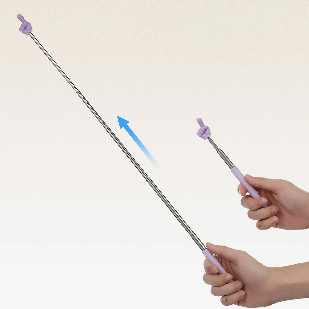 

4 Pcs Stainless Steel Teacher Pointer Stick for Classroom Reading Guide Role Playing Activities Adjustable from 21cm