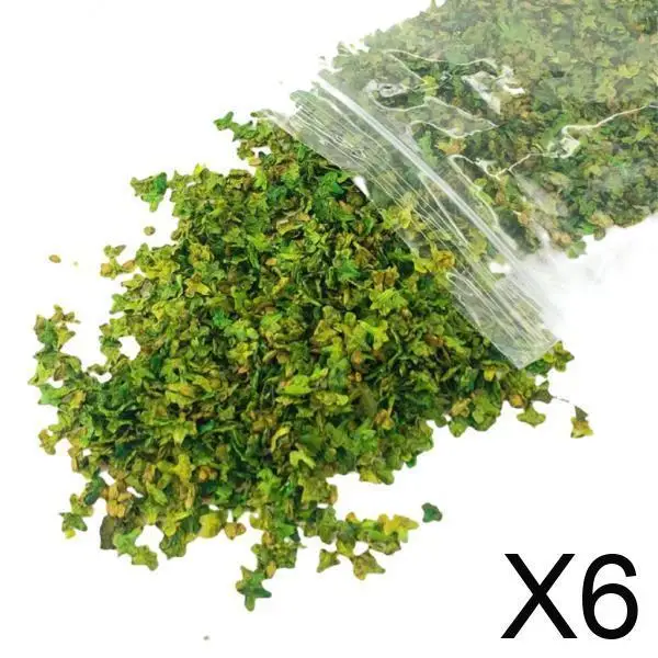 6 × 33 مل من الخضرة المصغرة لنموذج الديوراما ومشاهد السكك الحديدية