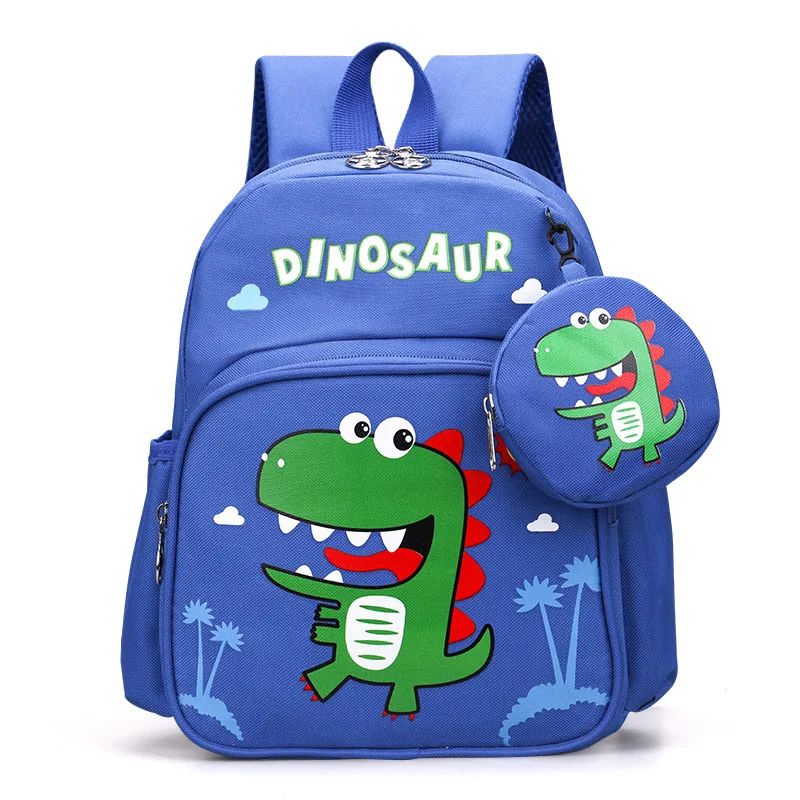 

Cute Cartoon Children's Backpack Suitable for Kindergarten Boys and Girls Preschool Schoolbags Birthday Gift Dinosaur Pattern