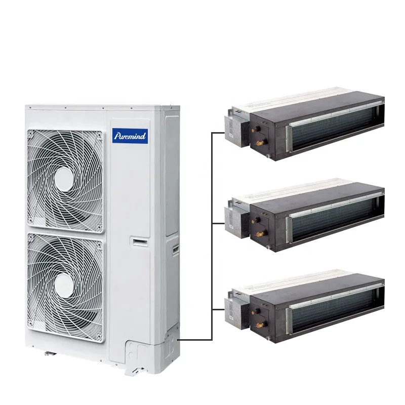 Industrial Multi Zone Split Inverter Air Conditioner 24000Btu 36000Btu Cassette Duct Air Conditioning