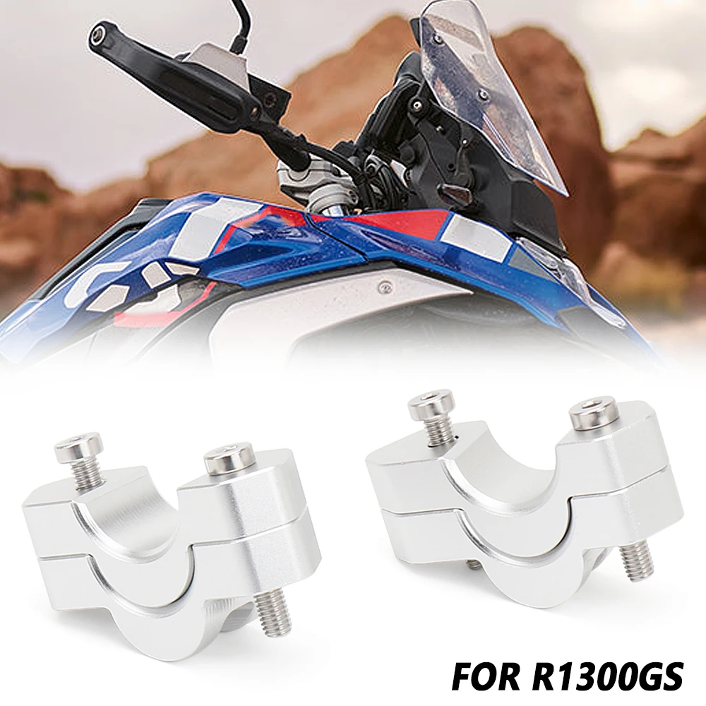 

New Motorcycle Accessories Silver Handlebar Riser Handle Bar Heighten Mounting Kit For BMW R1300GS R 1300 GS R1300 GS r1300gs