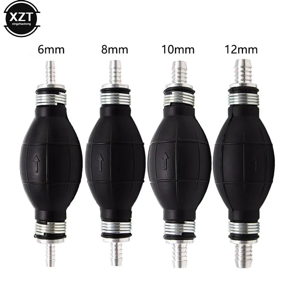 NUOVO 1 Pz Pompa Del Carburante 6mm 8mm 10mm 12mm Gomma di Alluminio Mano Pompa Del Carburante Linea Mano Primer Lampadina Tutti I Carburanti Per Auto Barca Marine Fuoribordo