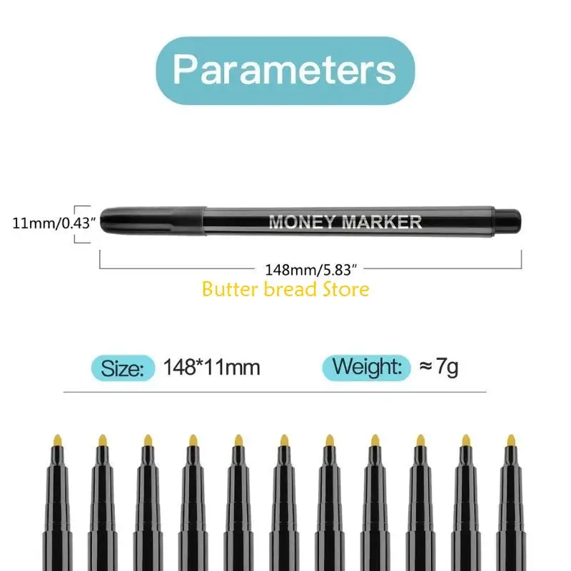 W89C Penses detector facturas dinero falsificados confiables, Marker detecte factura falsa instantáneamente