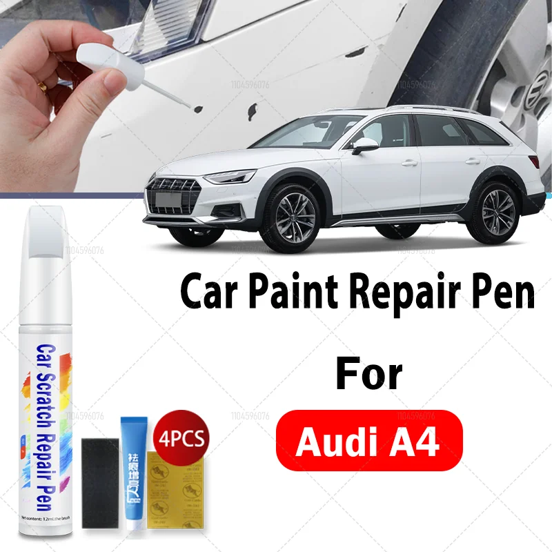 

Для Audi A4 1994-2025 B5 B6 B7 B8 B9 Автомобильная краска для ремонта царапин Краска для ретуши Аксессуары Черный ледник белый Серебристый Серый Красный