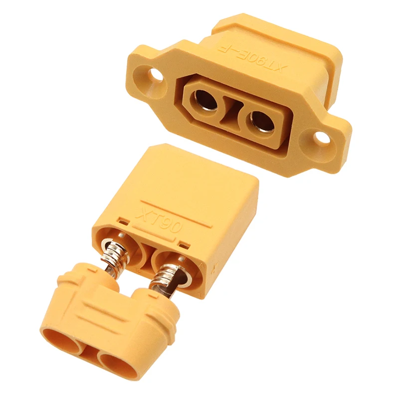 XT90E-F com assento fixo porta de carregamento de bateria de lítio plug xt90 modelo de veículo elétrico aeronave esc conectores macho e fêmea