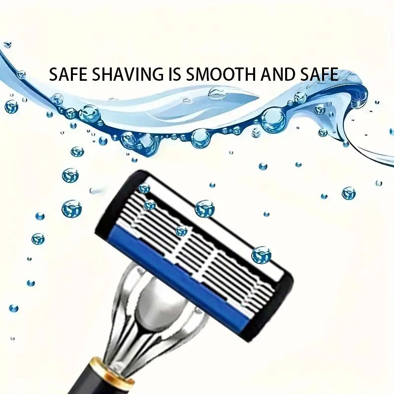 มีดโกนสำหรับผู้ชาย: ด้ามจับกันลื่น 2 อัน, ใบมีดคม 36 ใบ, โกนได้อย่างนุ่มนวลเป็นพิเศษ ปลอดภัย และไม่เจ็บ สิ่งที่ผู้ชายต้องมี