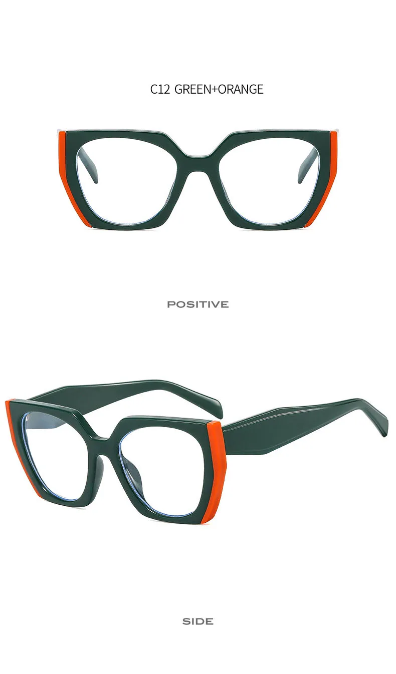 Luxus Marke frauen Sonnenbrille Mode Cat Eye Polygon Elegante Sonnenbrille Damen Vintage Brillen UV400 – Detail 20