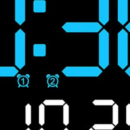 Living Room Orange Red Digital Wall Clock Calendar Clock Thermometer Clock for countdown Timer Thermometer Display