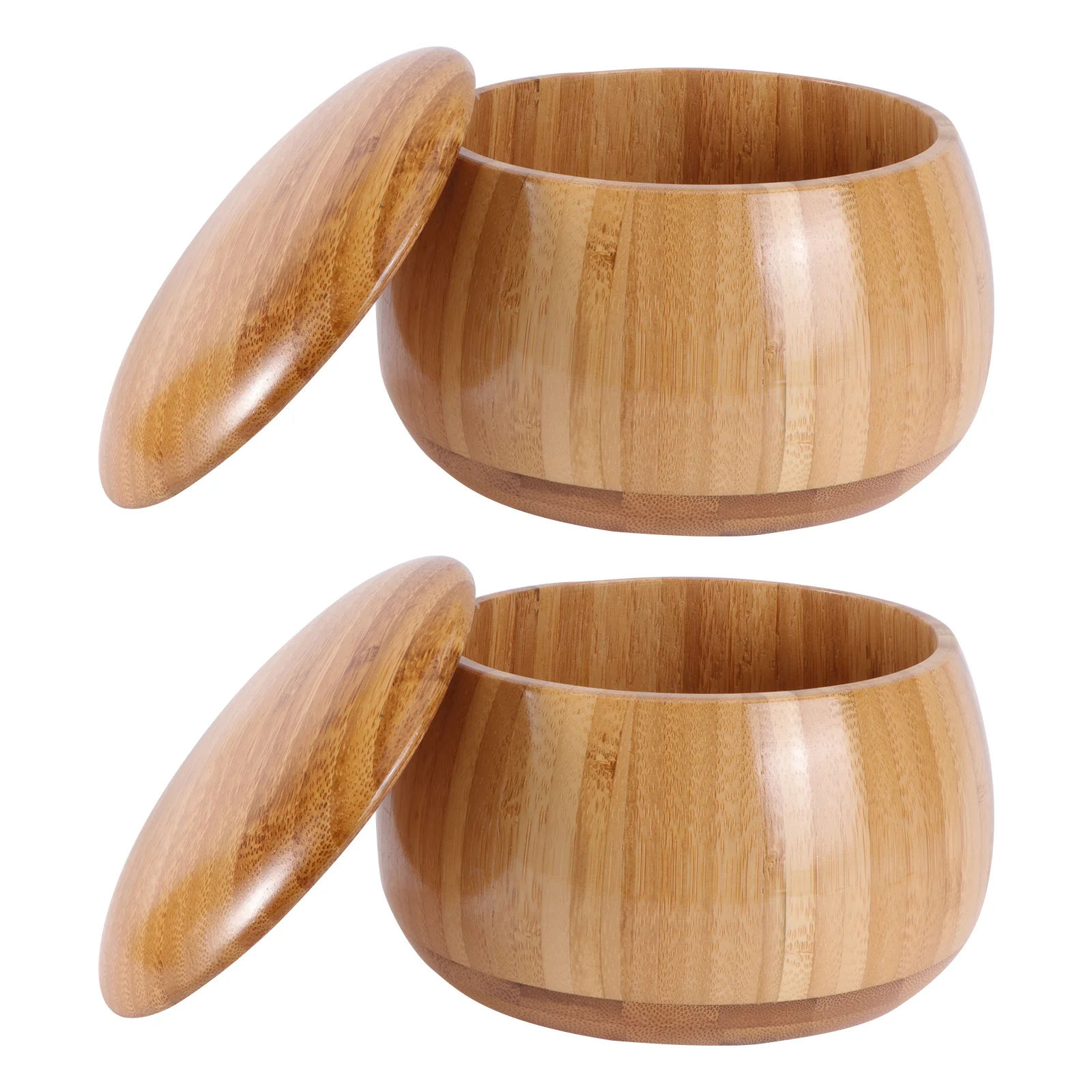 

2Pcs Set Go Chess Storage Box Handmade Polished Wood Container for Game Stones Candy Dried Fruit Holder Chess Pieces Pot