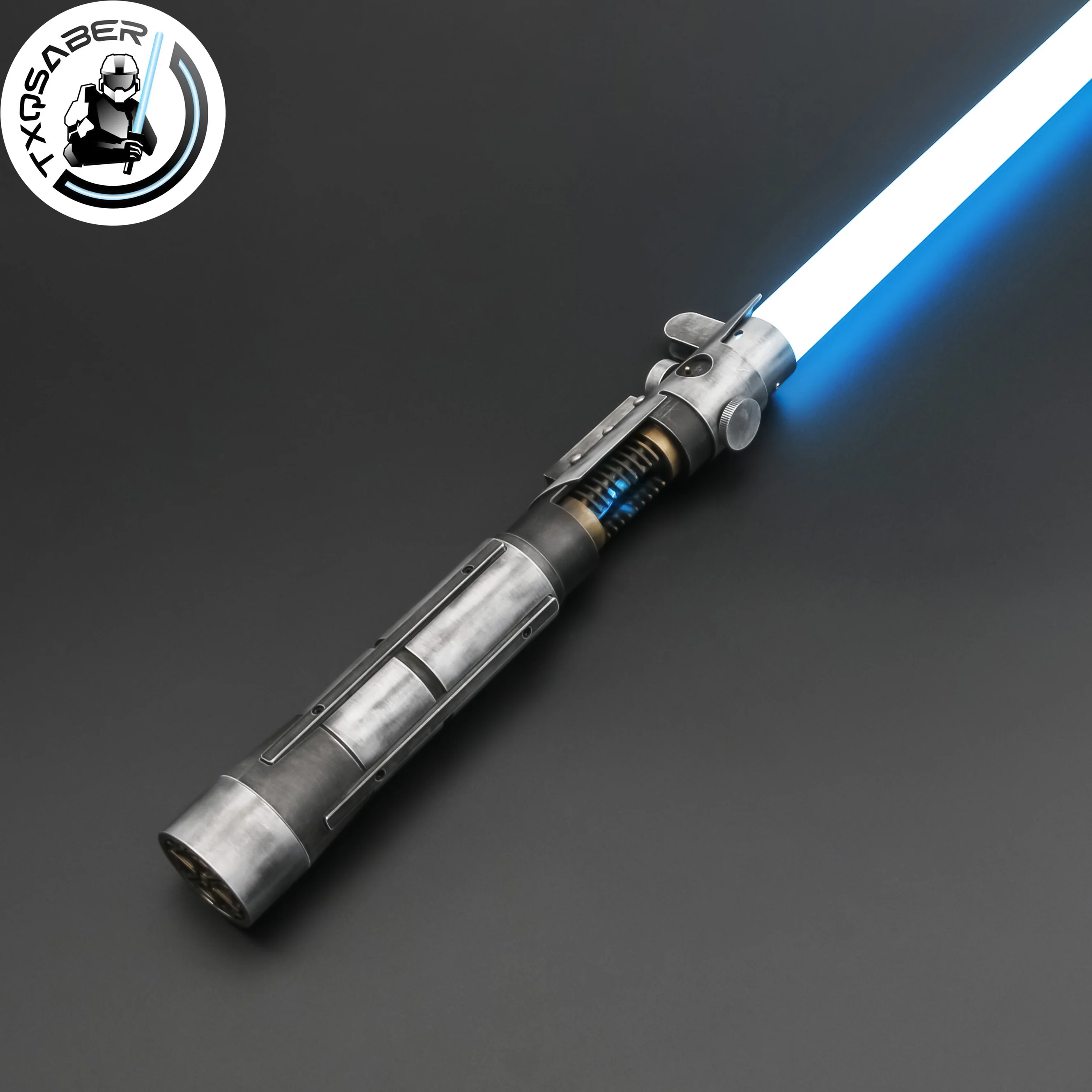 TXQSABER Lightsaber SK1 Weathered Heavy Dueling Laser Sword Metal Hilt Smooth Swing Blaster FOC Colors Changing Light Sword Toys