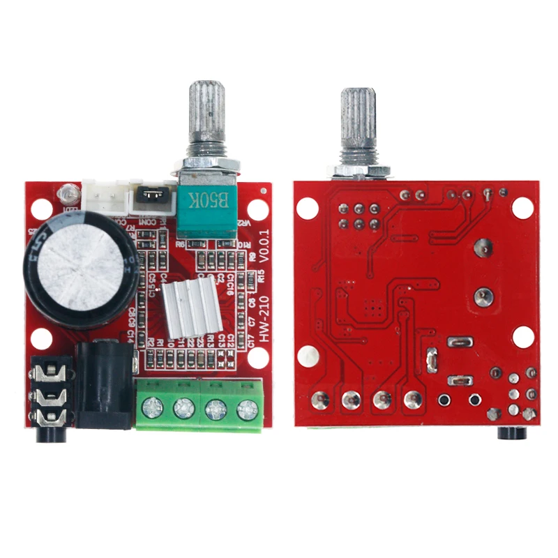 ! Hot Sale 12V Mini Hi-Fi PAM8610 Audio Stereo Amplifier Board 2X10W Dual Channel D Class Lowest Price